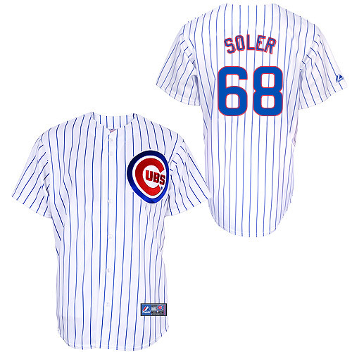 Jorge Soler #68 Youth Baseball Jersey-Chicago Cubs Authentic Home White Cool Base MLB Jersey